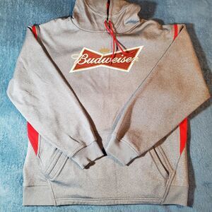 Sport Tek Budweiser Bowtie Hoodie Mens Extra Large Long Sleeve